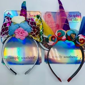 Simply Southern Unicorn & Cat Headband Set of 2